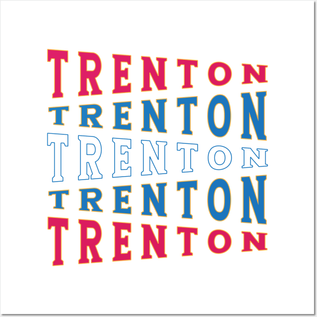 TEXT ART USA TRENTON Wall Art by LAVA-ROMA-NOVA